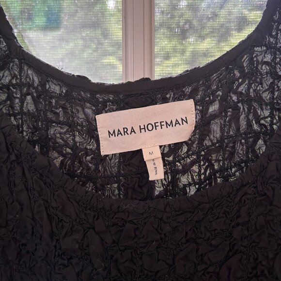 Mara Hoffman Sloan Dress Black Medium - Picture 2 of 5